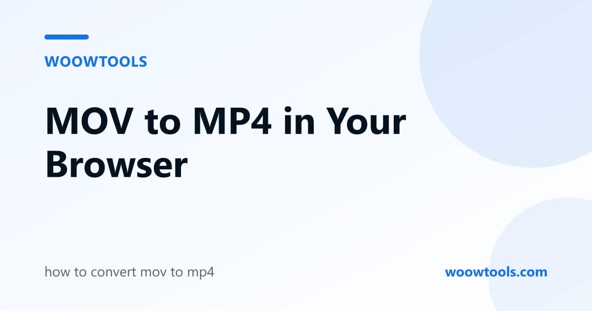 How to Convert MOV to MP4 Without Losing Quality (Free)