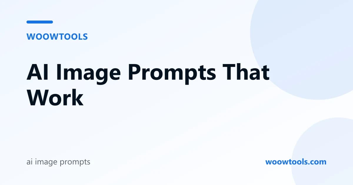 AI Image Prompts: A Simple Formula and 12 Ready Examples