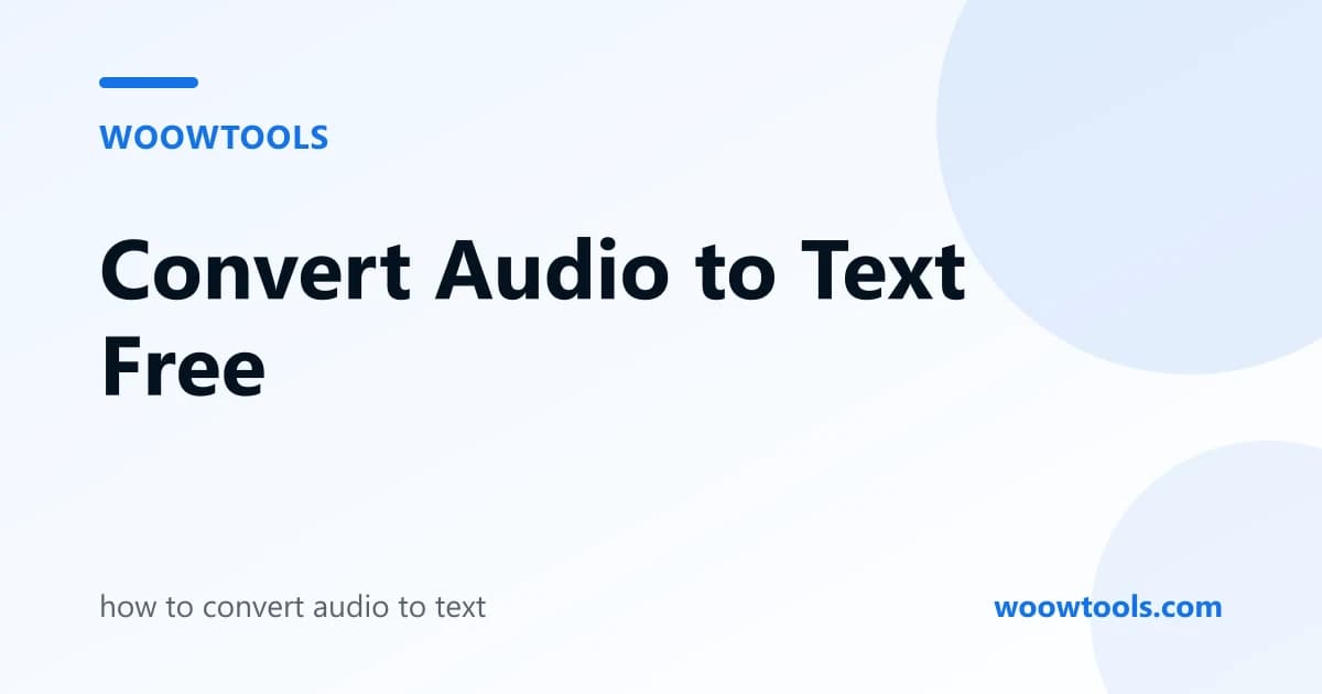 How to Convert Audio to Text for Free (MP3, M4A, WAV)