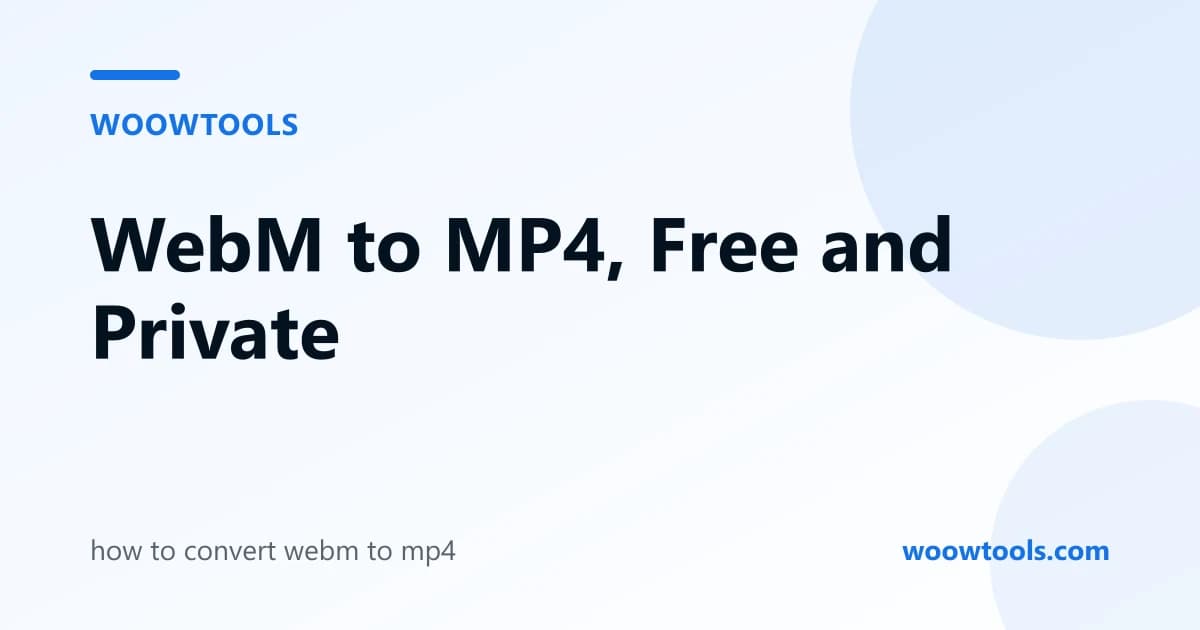 How to Convert WebM to MP4 for Free (No Upload, Any Device)