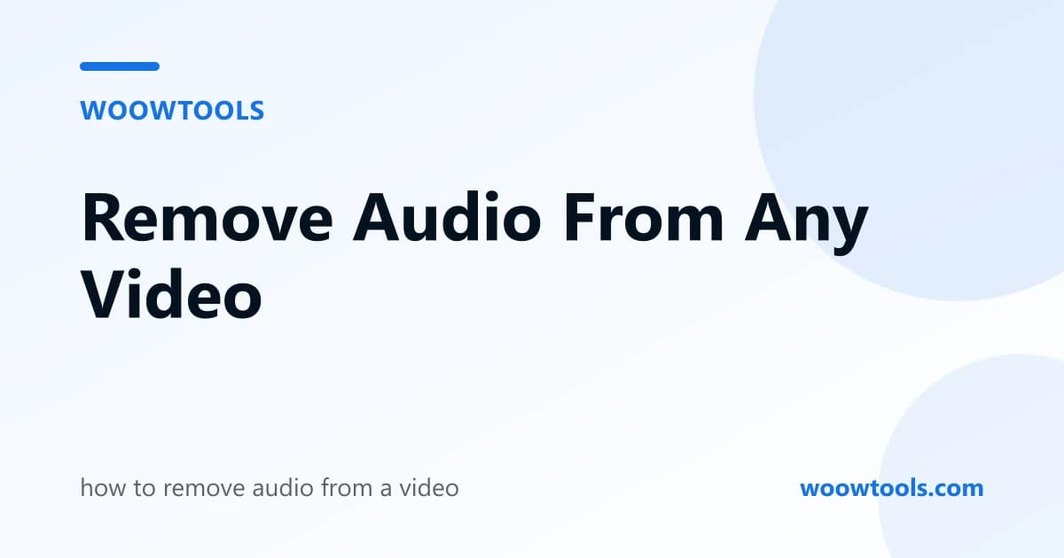 How to Remove Audio From a Video Without Losing Quality (Free)